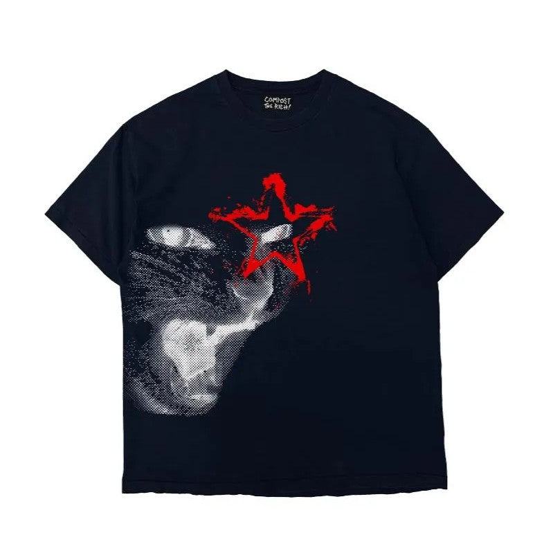 KEDİ BASKILI T-SHIRT